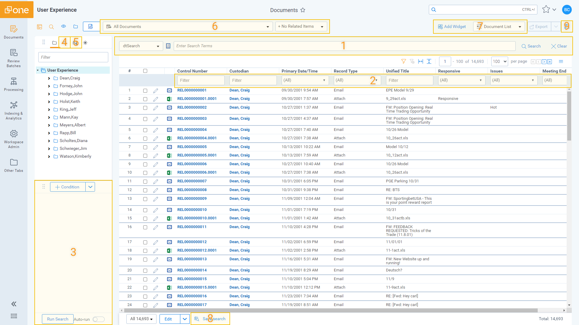 Search Features